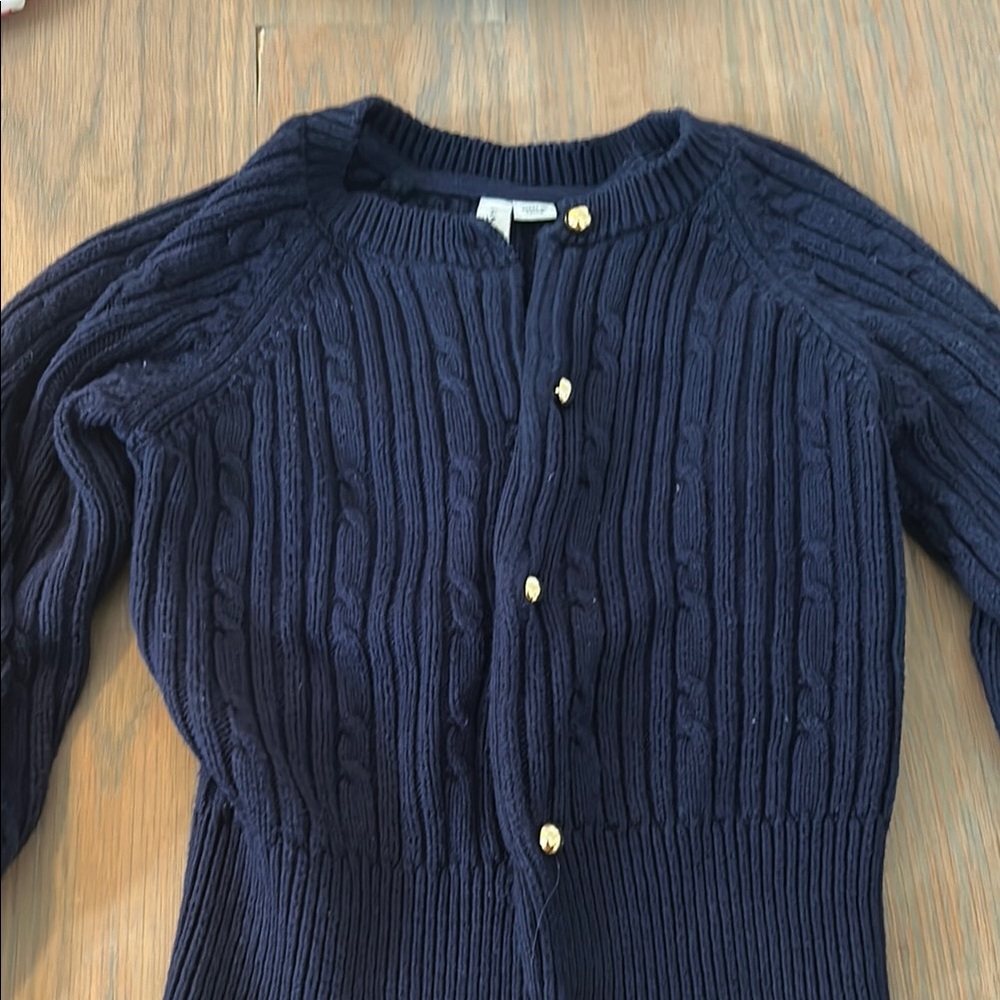 Navy Cable Knit Sweater